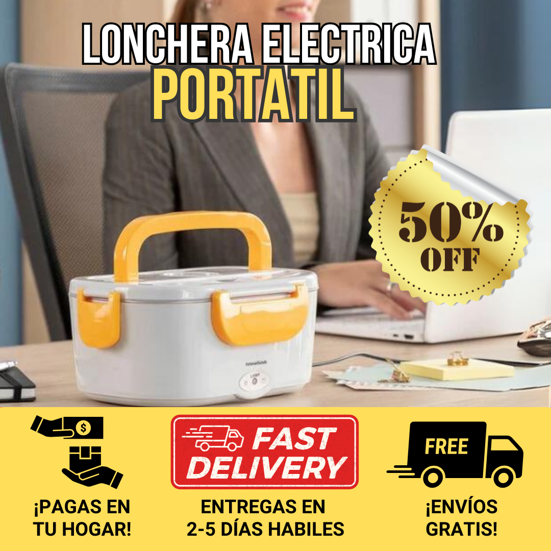 Lonchera Eléctrica Portátil Calienta al Instante